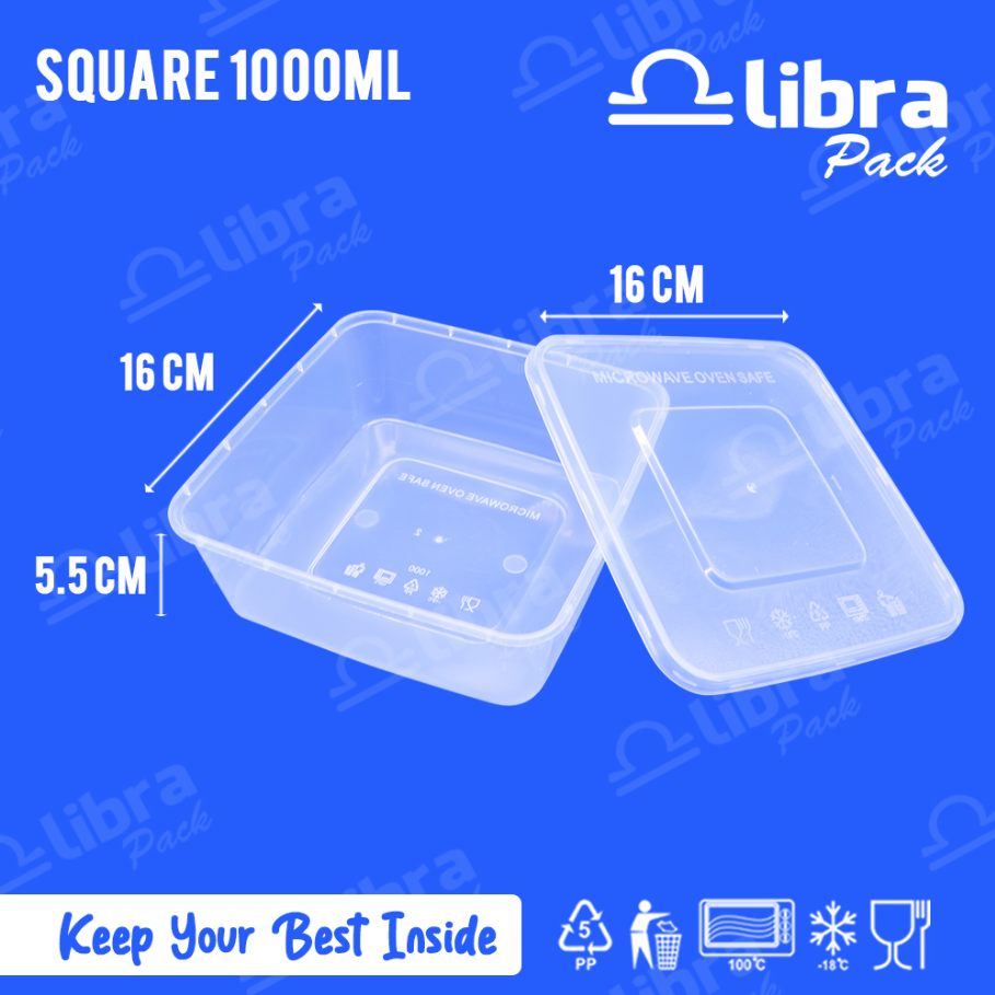 LIBRA Thinwall Square 1000ml