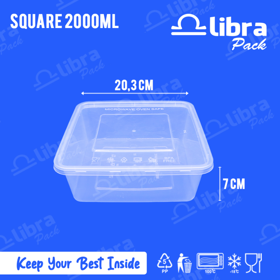 LIBRA Thinwall Square 2000ml