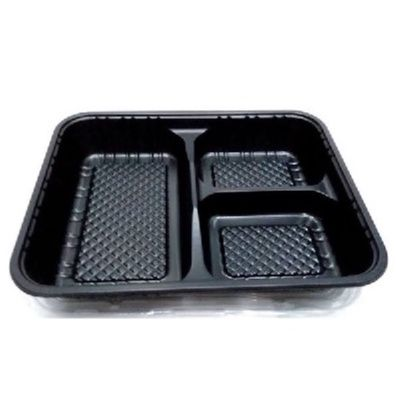 INTERPACK Bento Sekat 3 RTR 223 Hitam