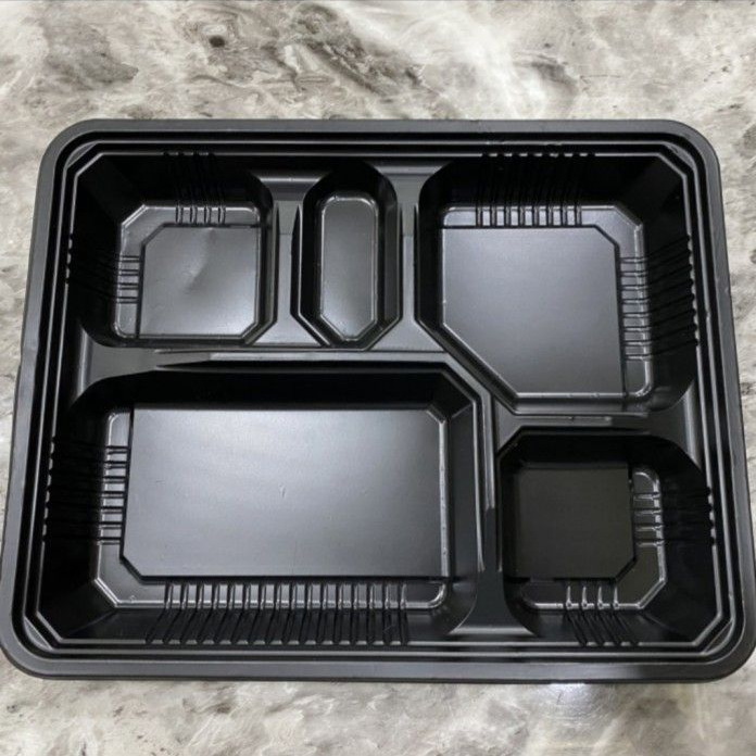 INTERPACK Bento Sekat 5 Hitam