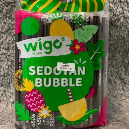 WIGO Sedotan Steril Bubble Lancip 620 WF Hitam Pak(300)