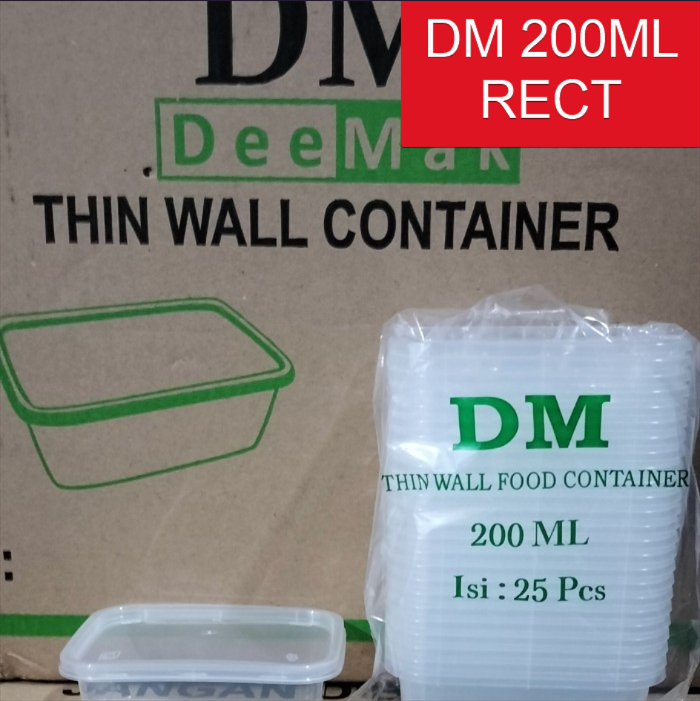 DM Thinwall Rectangle Kotak 200ml