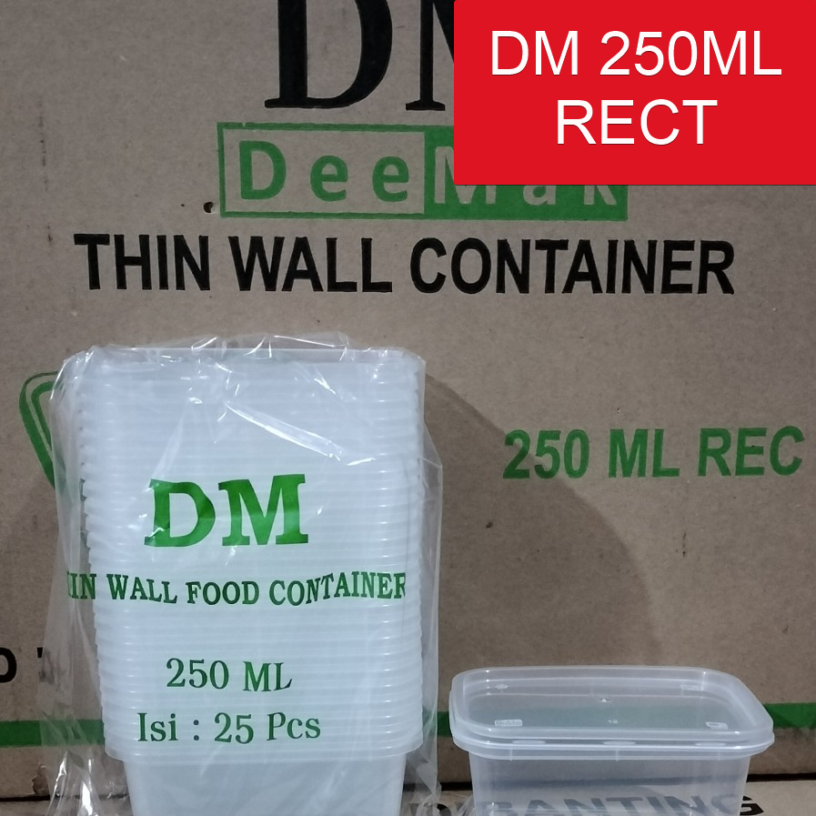 DM Thinwall Rectangle Kotak 250ml