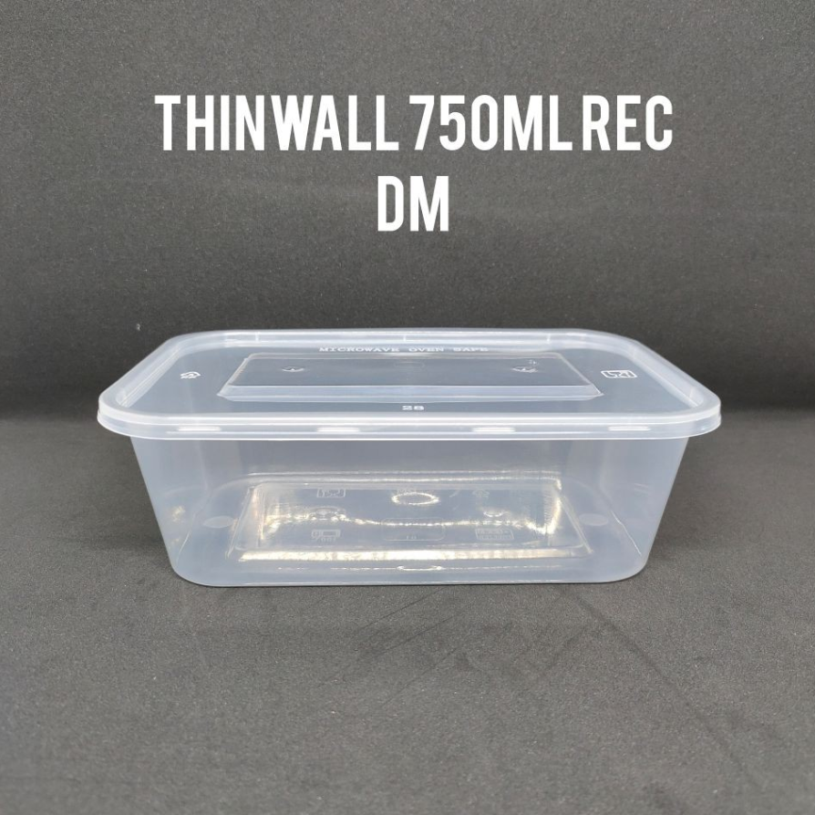 DM Thinwall Rectangle Kotak 750ml