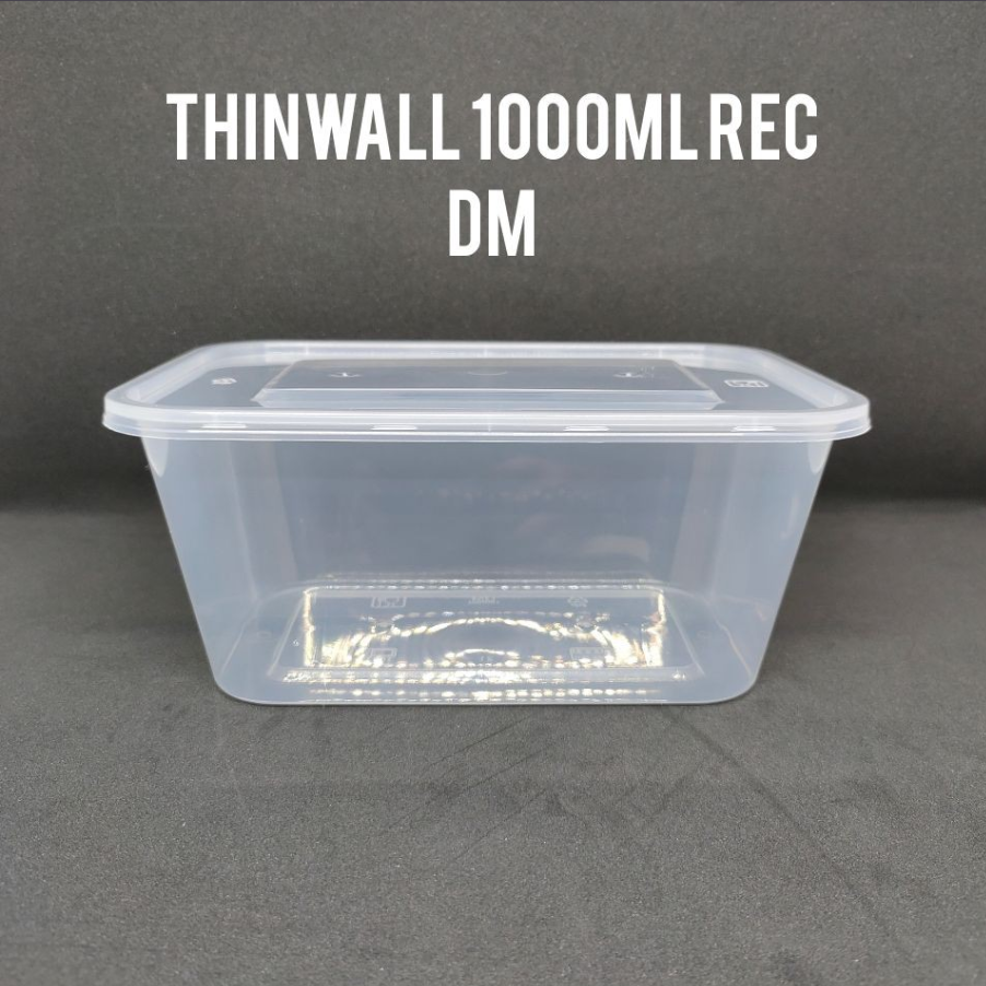 DM Thinwall Rectangle Kotak 1000ml