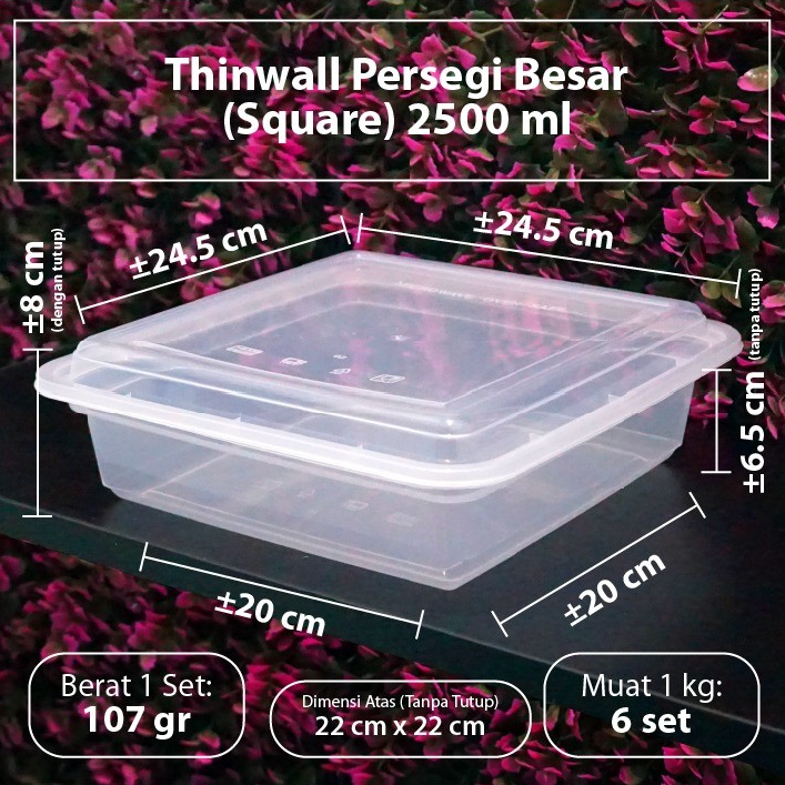 DM Thinwall Square 2500ml