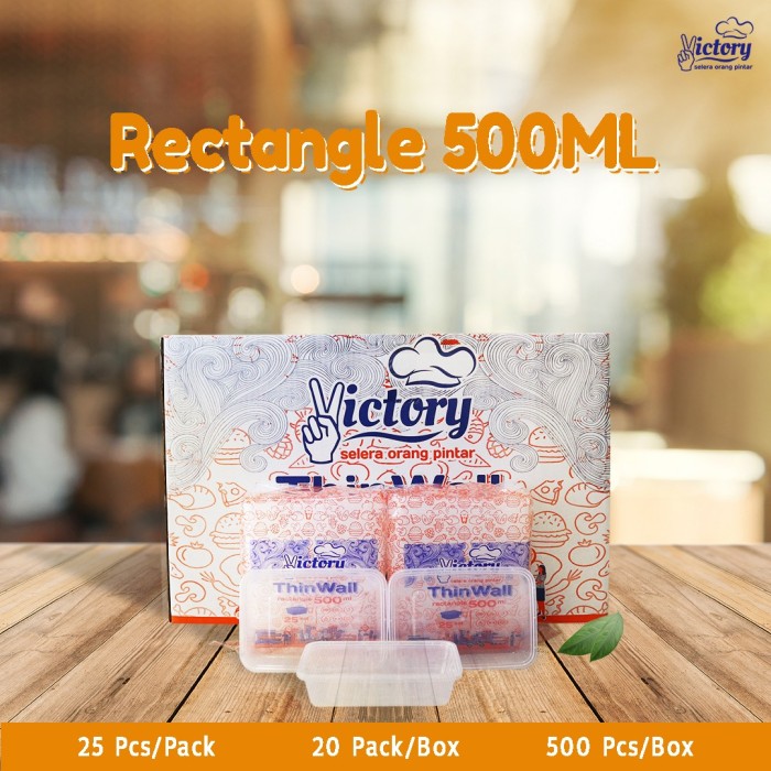 VICTORY Thinwall Rectangle 500ml