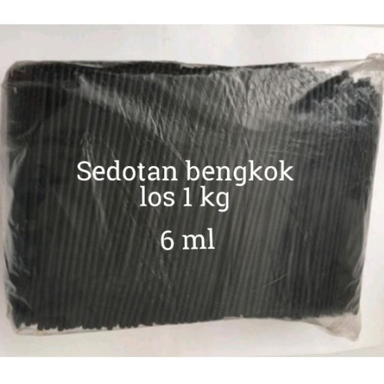 KMA Sedotan Bengkok 6mm 1kg Hitam