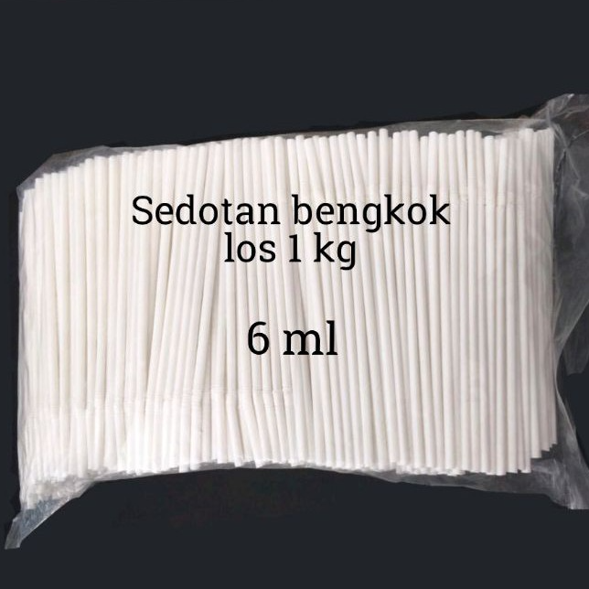 KMA Sedotan Bengkok 6mm 1kg Putih