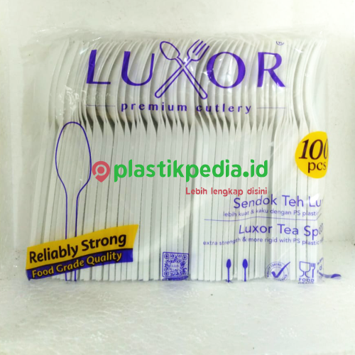 LUXOR Sendok Teh Putih Pak(100)