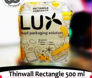 LUX Thinwall Rectangle 500ml