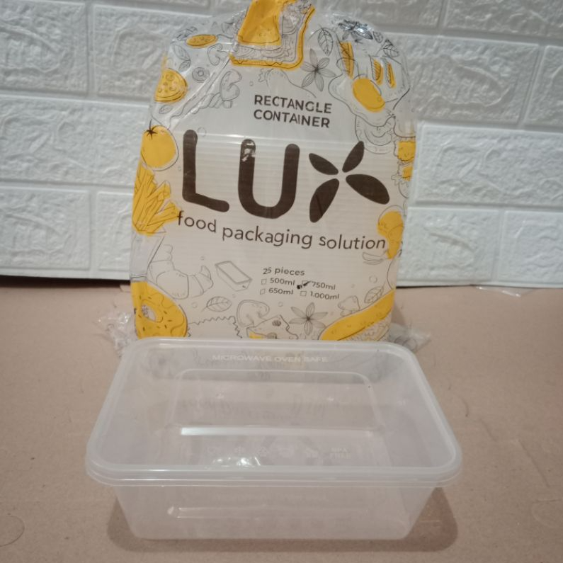 LUX Thinwall Rectangle 750ml