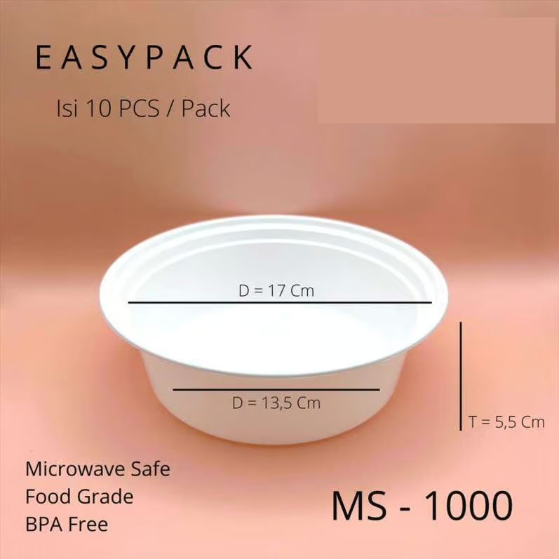 EASYPACK Bowl 1000ml MS Putih