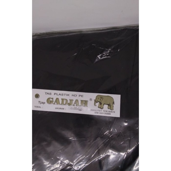 Gajah HD Sampah 0035x80x100 Hitam Pak(50)