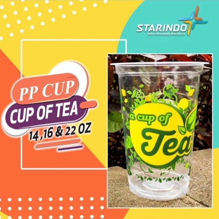 Starindo SJP PP Cup 16oz 480ml 7gr D94 Cup Of Tea