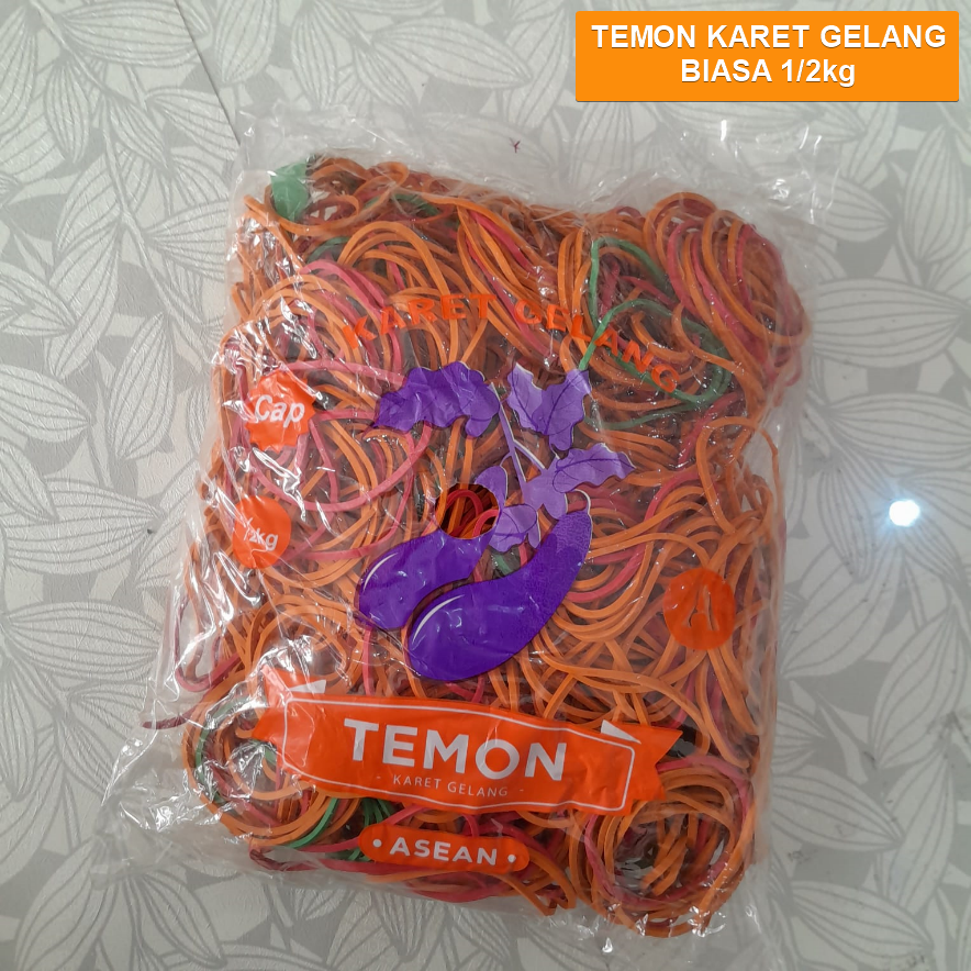 TEMON Orange Karet Gelang Biasa Pak(1/2kg)