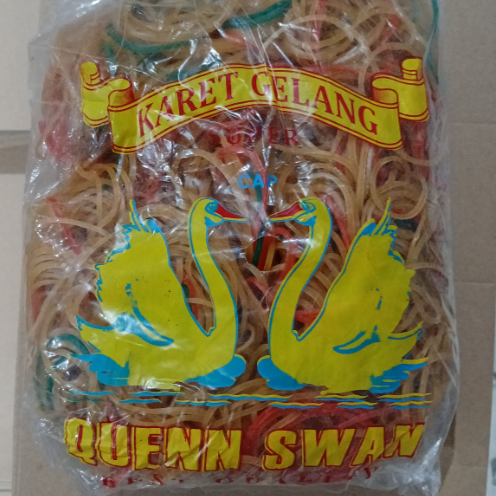 QUEEN SWAN Karet Gelang Pentil Pak(1/2kg)