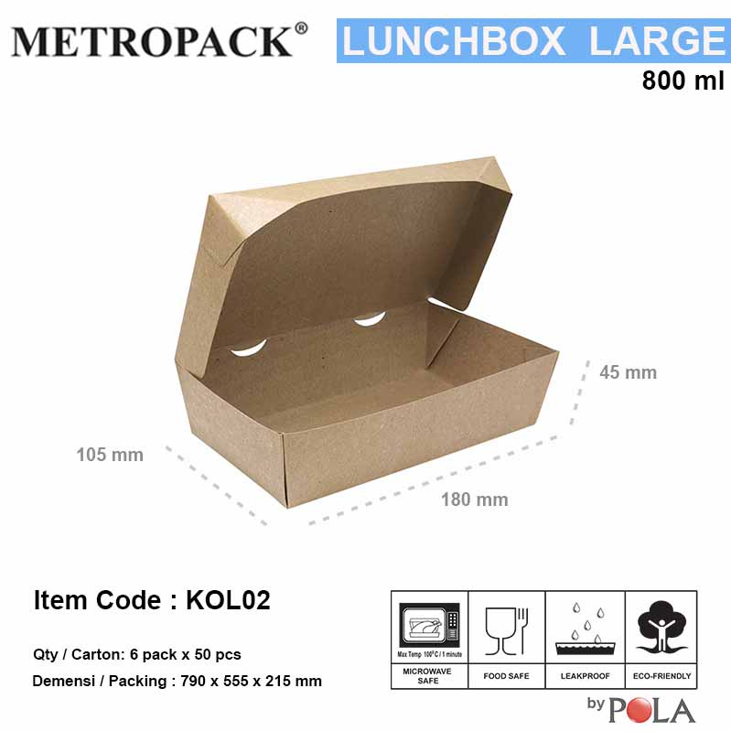 POLA Lunchbox Large uk 180x105x45mm