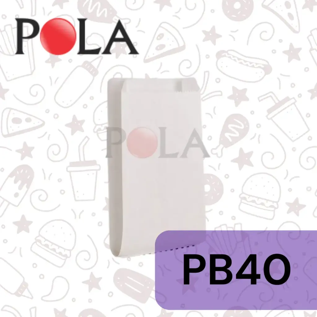 POLA Paperbag 235x130x75 PB40 GPW50 Putih Pak(100)