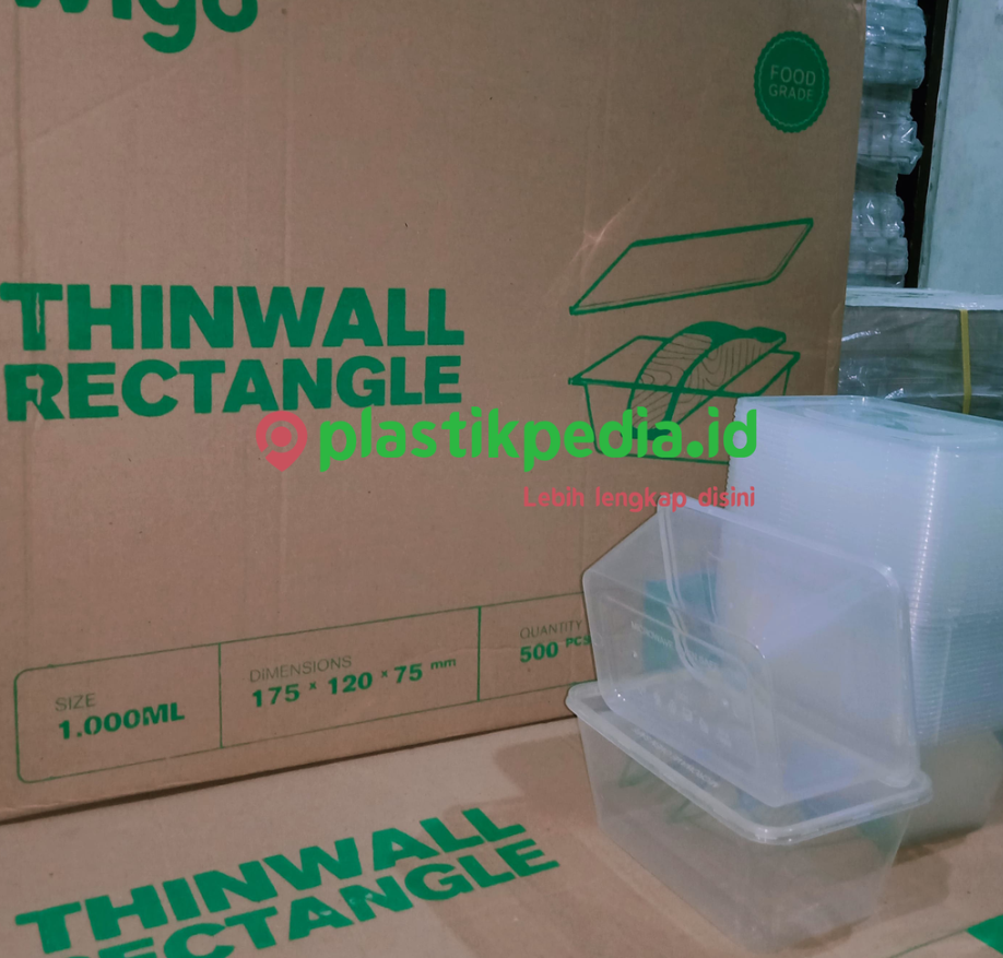 WIGO Thinwall Rectangle 1000ml