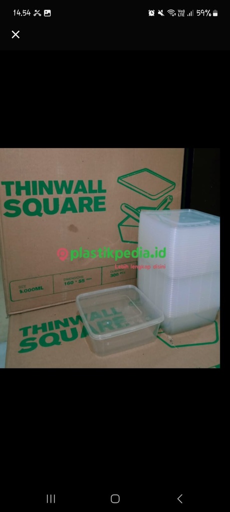 WIGO Thinwall Square 1000ml