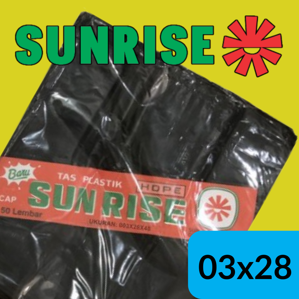 Sunrise 003x28x48 Hitam Pak(50)