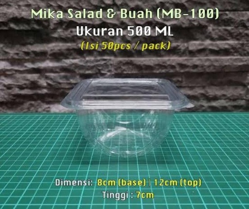 [SKS.MB100] SS Mika Buah Kotak MB 100