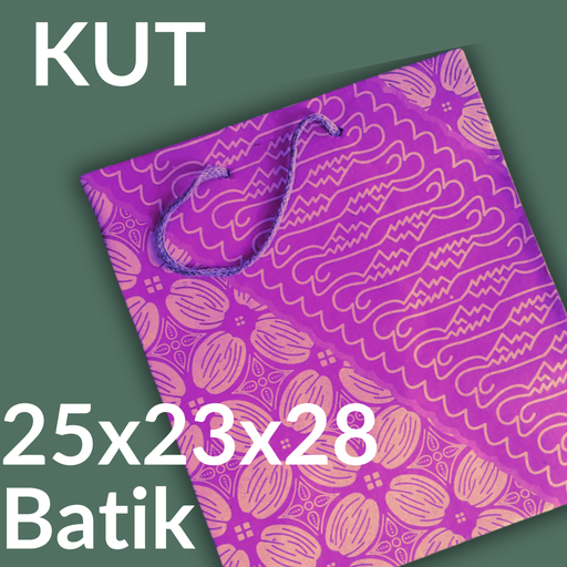 [KUT.2523B] KUT Paper Bag R10 25x23x28 Batik