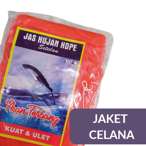 [SEJ.IT] IKAN TERBANG Jas Hujan HDPE Setelan