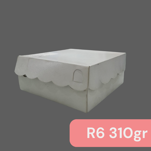 [MIT.R6310] MIT R6 310gr 15x15x6cm Renda Putih