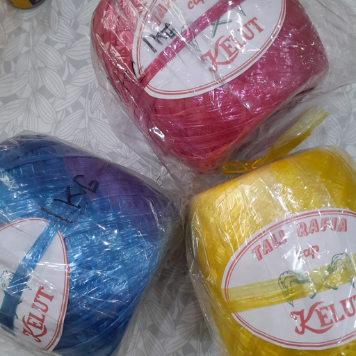 [SPUT.R1W] KELUT Rafia Warna 1kg