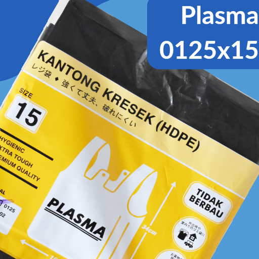 [KSP.P1534H] PLASMA Kresek 0125x15x34 Hitam Pak(50)