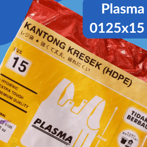 [KSP.P1534M] PLASMA Kresek 0125x15x34 Merah Pak(50)