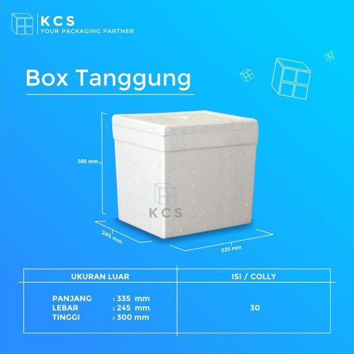 [KCS.TG] KCS Styrofoam Box Es 20kg Tanggung 335x245x300mm