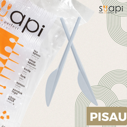 [GTP.PSP] SUAPI PS Pisau Plastik Putih Pak(100)