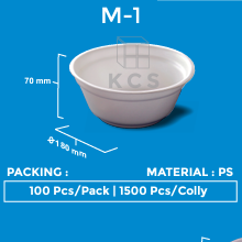 [KCS.M1] KCS Styrofoam Mangkuk M1 D180x70mm