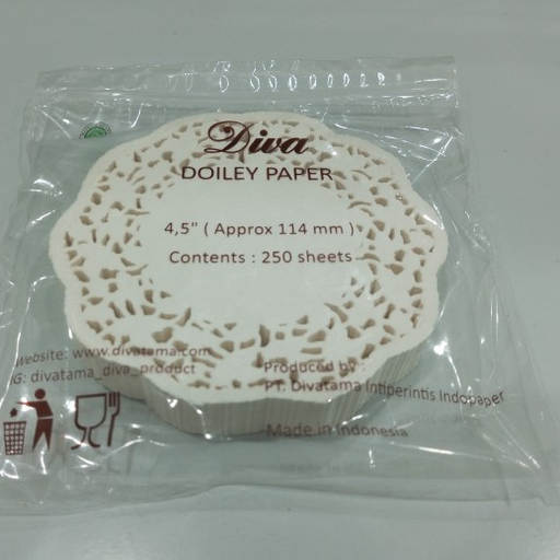 [BTG.DV45] DIVA Alas Tar Paper Doyleys 4.5 Putih Pak(250)