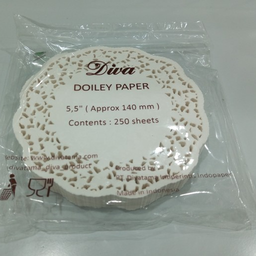 [BTG.DV55] DIVA Alas Tar Paper Doyleys 5.5 Putih Pak(250)