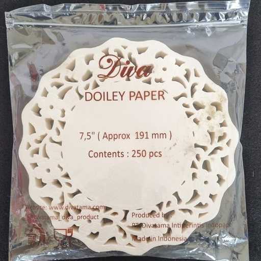 [BTG.DV75] DIVA Alas Tar Paper Doyleys 7.5 Putih Pak(250)