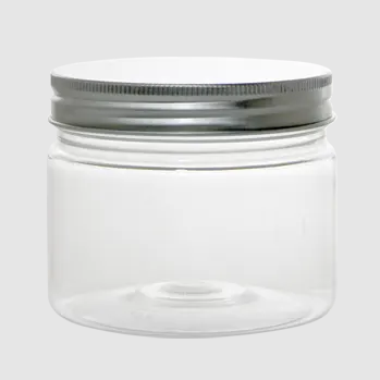 [TAM.400ALU] SOPRA Toples Cylinder 400ml 32g + Tutup Jar Aluminium Silver