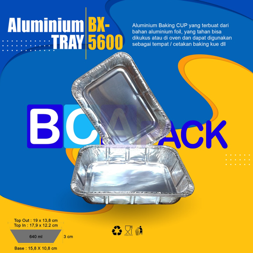 [ALT.BX5600] BEST FRESH Alu Tray BX-5600 Rectangle