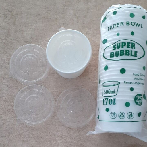 [LJP.SB17500] SUPER BUBBLE Paper Bowl 17oz 500ml D100 T65