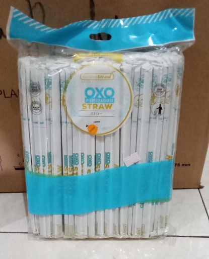 [LJP.620WFM] GOLDEN STRAW OXO Sedotan Steril Bubble Lancip 620 WF Merah Pak(500)