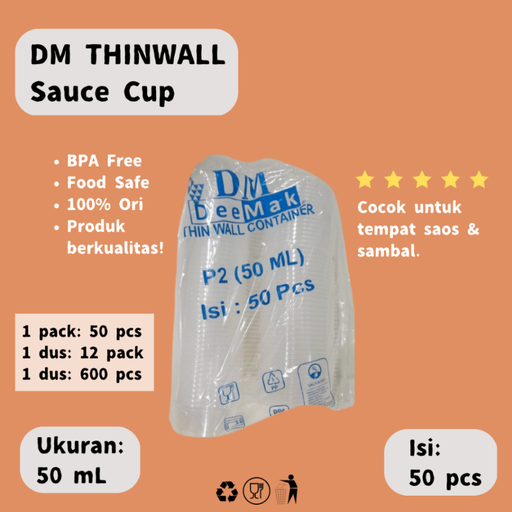 [LSD.D50] DM Sauce Cup 50ml Bening