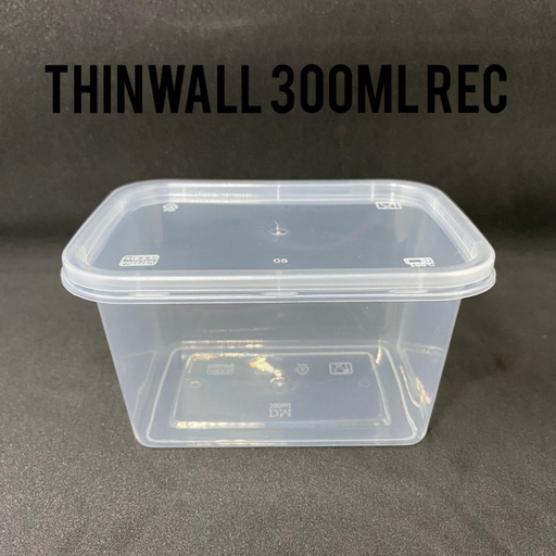 [LSD.D300RK] DM Thinwall Rectangle Kotak 300ml