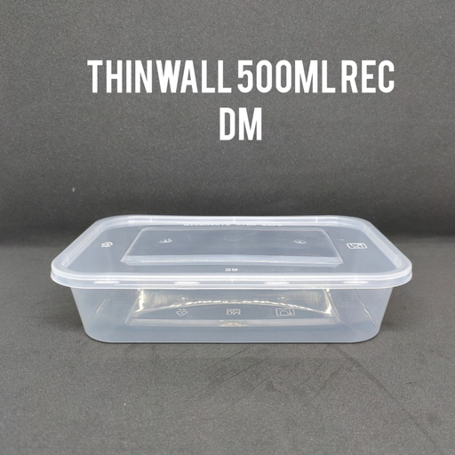 [LSD.D500RK] DM Thinwall Rectangle Kotak 500ml