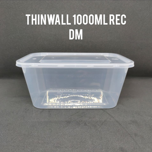 [LSD.D1000RK] DM Thinwall Rectangle Kotak 1000ml