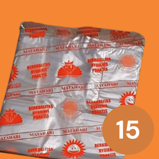 [LJY.15O] MATAHARI Orange Kresek 15 Natural Pak()