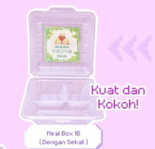 [LJY.T1B] CKP Mealbox CK1B/03 Sekat Natural