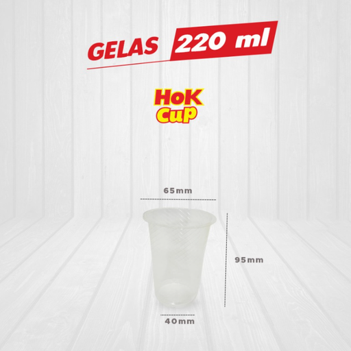 [MTP.220] HOK PP Cup 220ml 2.4gr Natural